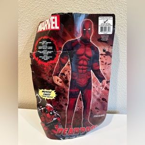 Marvel Comics Deadpool Halloween Costume Adult Standard Bodysuit  Party Suit
